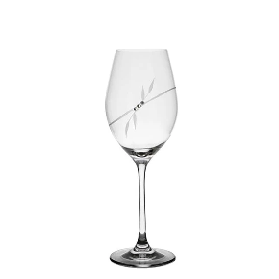 Boros pohár Swarovski kristállyal 360 ml 22,5x8 cm S/6