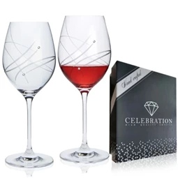 Boros pohár Swarovski kristállyal 470 ml 24x9,3 cm S/2