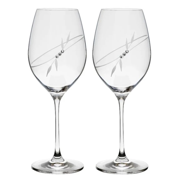 Boros pohár Swarovski kristállyal 470 ml 24x9,3 cm S/6