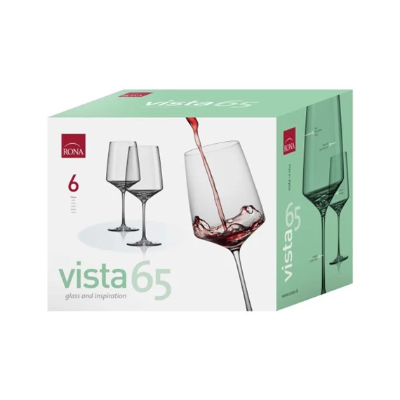 Boros pohár VISTA 650 ml 9,4x24 cm S/6