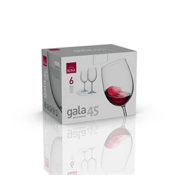 Boros pohár bordeaux GALA 450 ml 8,6x20,8 cm S/6