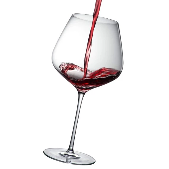 Boros pohár burgundi GRACE 950 ml 12,5x24,5 cm S/2