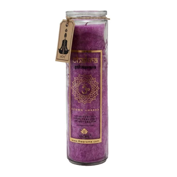 Chakra illatgyertya - Spiritualitás 6x20,5 cm