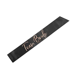Csapat menyasszony szalag fekete 75 cm