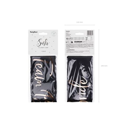 Csapat menyasszony szalag fekete 75 cm