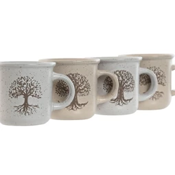 Csésze életfa mintás 120 ml 9x7x6,5 cm 4 féle