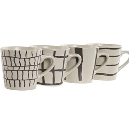 Csésze modern mintás 190 ml 10,5x8x7,5 cm 4 féle