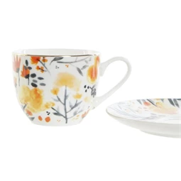 Csésze szett virágos 8,5x6x5 cm S/2 90 ml