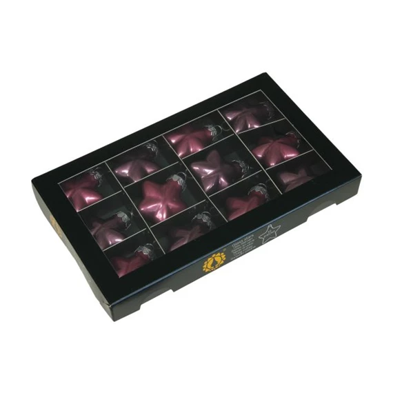 Csillag 4 cm orchid S/12