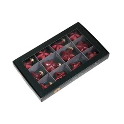 Csillag 4 cm ruby S/12 