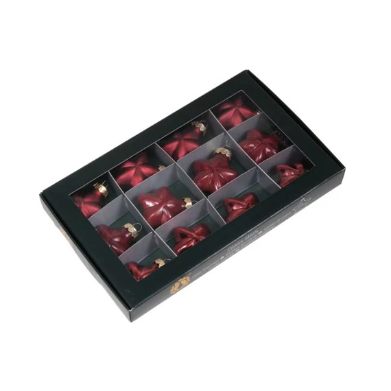 Csillag 4 cm ruby S/12 