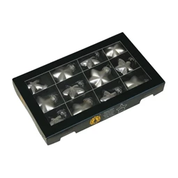 Csillag 4 cm silver combi S/12