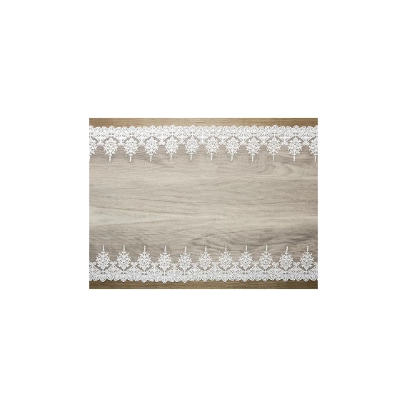 Csipke futó textil 0,45x9m fehér