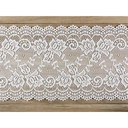 Csipke törtfehér 0,15 x 9 m