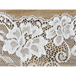 Csipke törtfehér 0,18 x 9 m