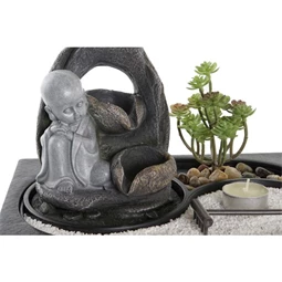 Csobogó LED-es Buddha 29x21x23 cm 2 féle