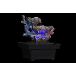 Csobogó LED-es kagyló 13x13x18 cm 2 féle