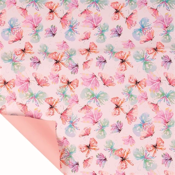 Csomagoló fólia pillangó mintával 0,8x20 m