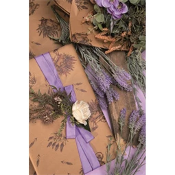 Csomagolópapír levendula mintával, vízálló 0,8x40 m