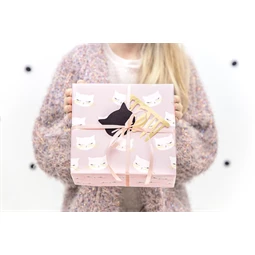 Csomagolópapír macska, mix, 70x200 cm S/2