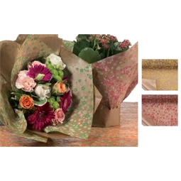 Csomagolópapír virágos 1x25 m