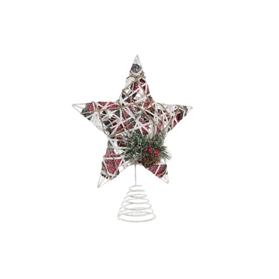 Csúcsdísz LED-es csillag 25x5x30 cm