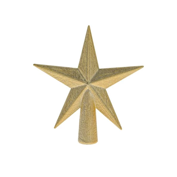 Csúcsdísz csillag, deres 13 cm