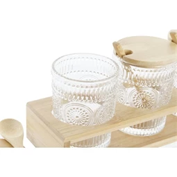 Cukor-, tejtartó szett 28x10x13,5 cm 300 ml S/3