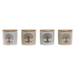 Cukortartó életfa mintás 9,5x9,5x9,5 cm 4 féle