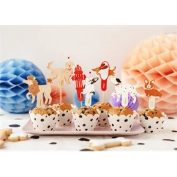 Cupcake dísz kutyák, 7-9,5 cm, mix S/7