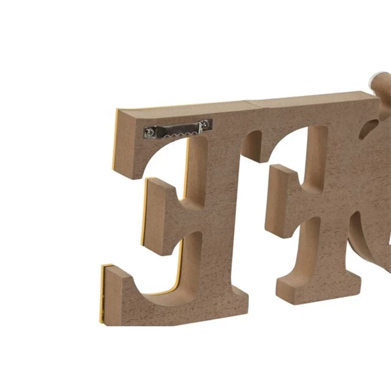 Dekoráció "Home" és "Life" felirat 30x2x11 cm 2 féle