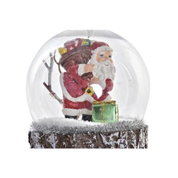 Dekoráció LED-es, akasztós mikulás 10x10x12,5 cm 2 féle