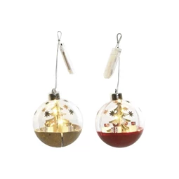 Dekoráció LED-es, akasztós 8x8x8 cm 2 féle