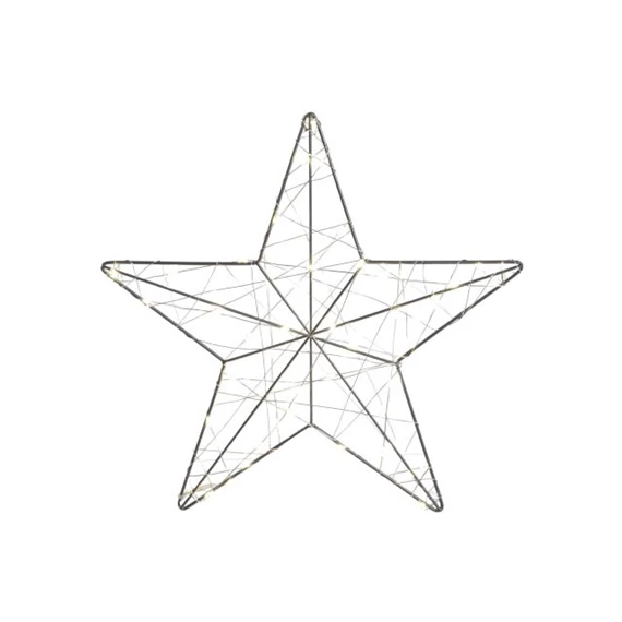 Dekoráció LED-es csillag 30x1x30 cm