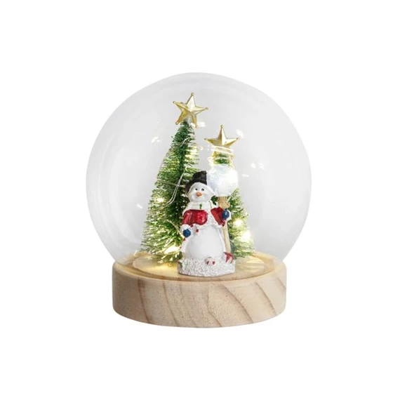 Dekoráció LED-es gömb 11x11x12 cm