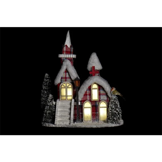 Dekoráció LED-es ház 27x18x31 cm