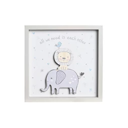 Dekoráció elefántos, LED-es 23x4x23 cm