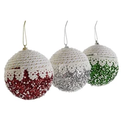 Dekoráció akasztós 8x8x8 cm 3 féle