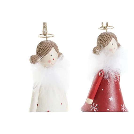 Dekoráció akasztós angyal 6x6x15,5 cm 2 féle