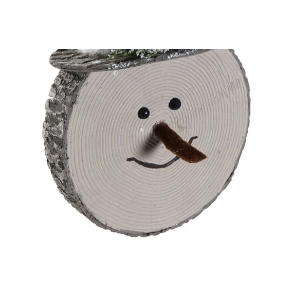 Dekoráció akasztós hóember 14x8x31 cm