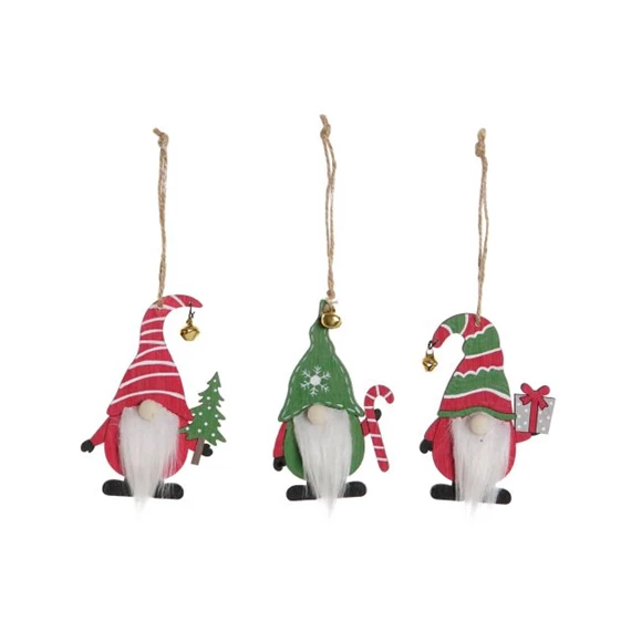 Dekoráció akasztós 6,5x0,5x11 cm 3 féle