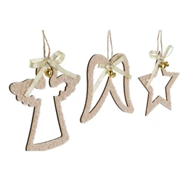 Dekoráció akasztós 11,5x0,3x11 cm 3 féle