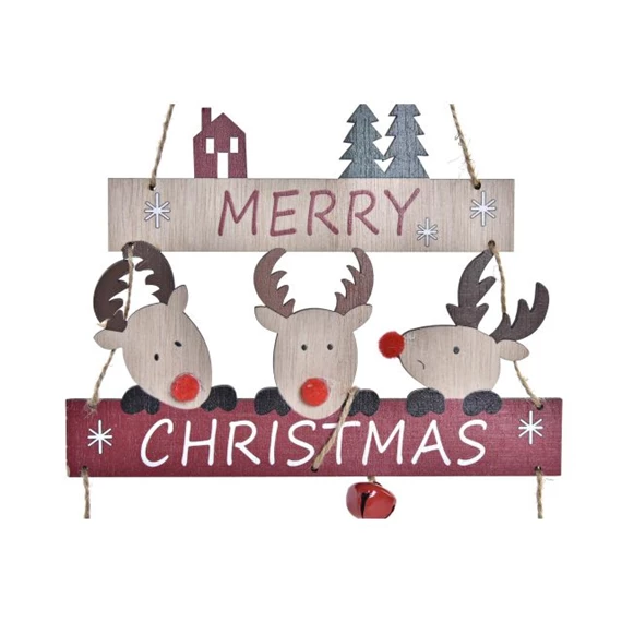 Dekoráció akasztós fenyő 16,5x1x40 cm 2 féle