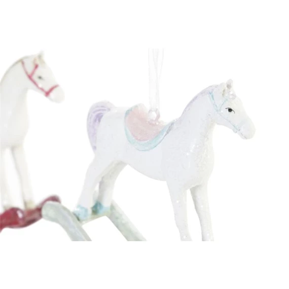 Dekoráció akasztós hintaló 8x3x8,5 cm 3 féle