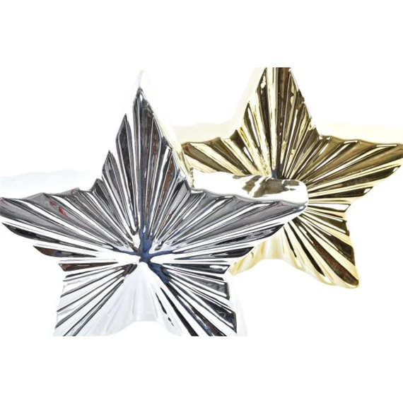Dekoráció csillag 19x5x17 cm 2 féle