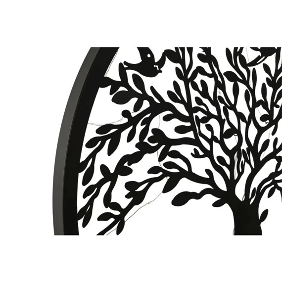 Dekoráció falra LED-es fa 60x2x60 cm