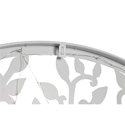 Dekoráció falra, LED-es fa minta 40x2x40 cm