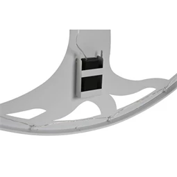 Dekoráció falra, LED-es fa minta 60x2x60 cm