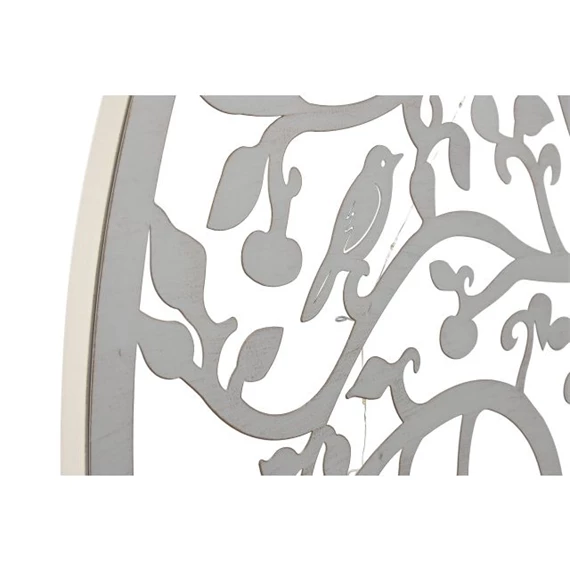 Dekoráció falra, LED-es fa minta 60x2x60 cm