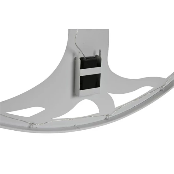 Dekoráció falra, LED-es fa minta 60x2x60 cm